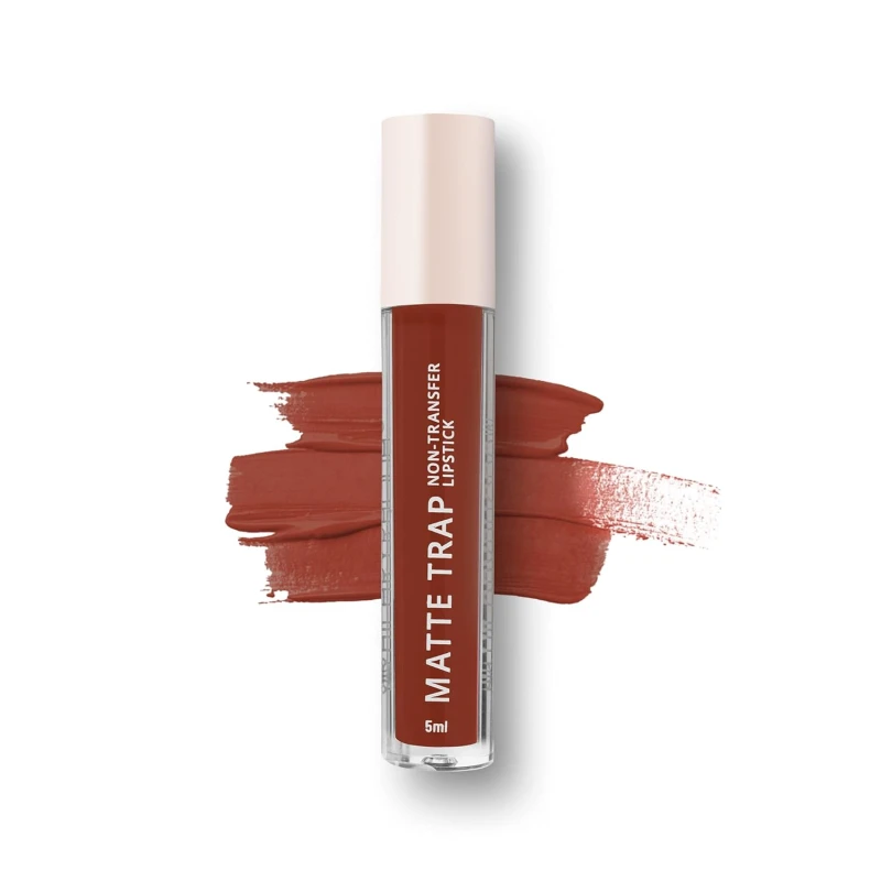 Hilary Rhoda Matte Trap Liquid Lipstick | Non-Transfer & Waterproof Lipstick | 8-Hour Long Stay | Non-Drying Formula | 5ml (Inspirer - Shade 15) thumbnail 6